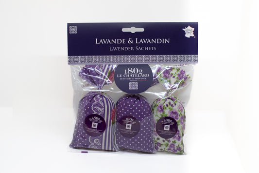 Set 3 sacchettini profumati alla Lavanda 18g