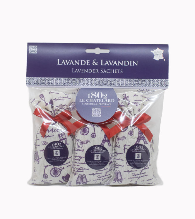 Set 3 sacchettini profumati alla Lavanda 18g