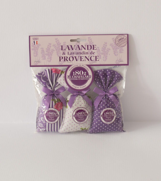 Set 3 sacchettini profumati alla Lavanda 18g